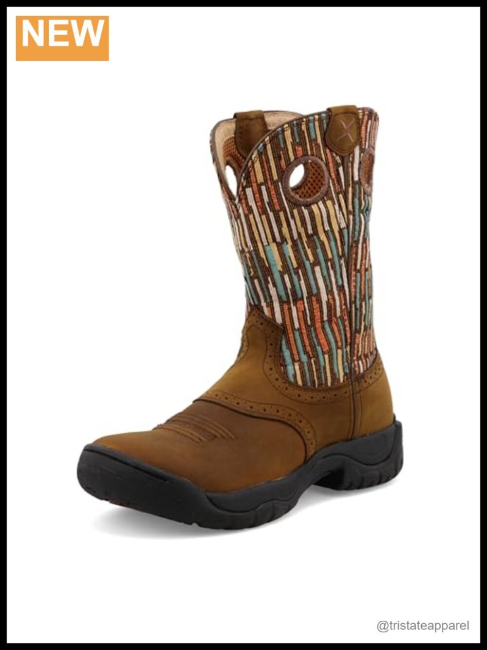 Women's 9" All Around Work Boot Full-Grain Oiled Leather Round Toe Pull-On